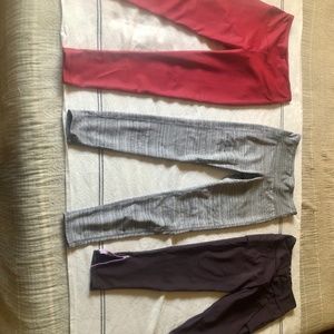 3 pairs workout leggings